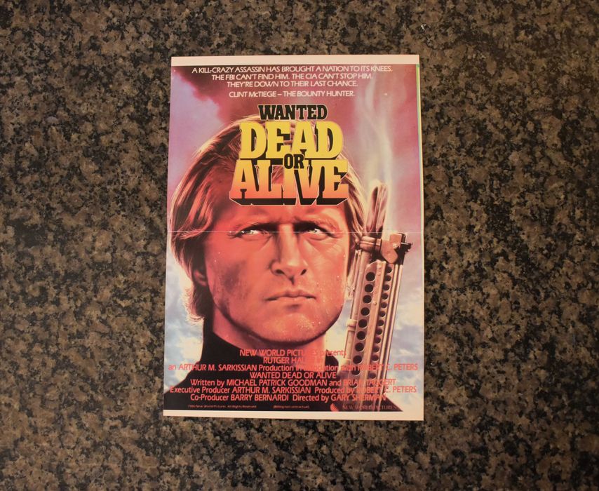 Cinema: Poster "Wanted: Dead or Alive" (1986)