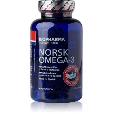 Омега 3 Biopharma Norsk Omega-3 - риб’ячий жир,160 шт