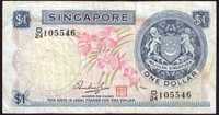 Sinagpore, banknot 1 dolar 1967-72 - st. 3