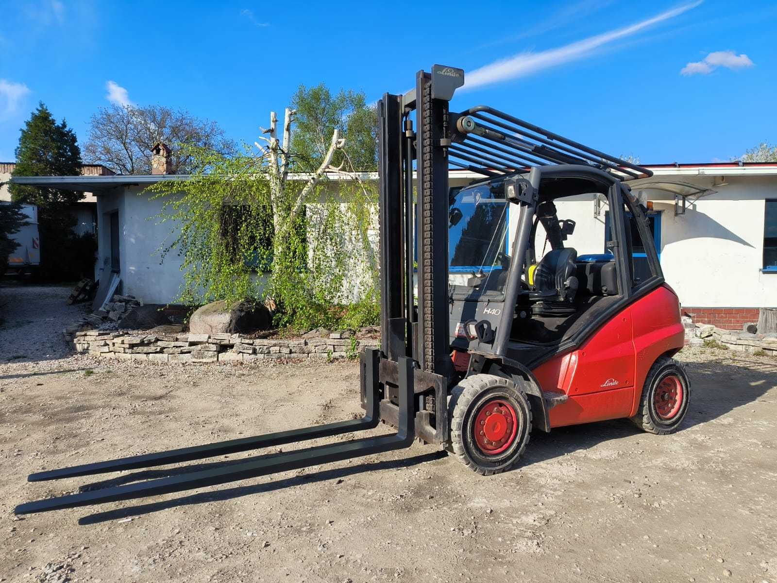 Linde H40 wózek widłowy H40T - Gaz seria 394 jak H45 H50 Długie widły