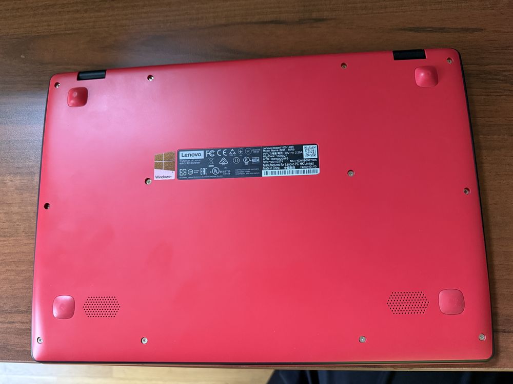 Laptop Lenovo IdeaPad 100S-14IBR CZERWONY