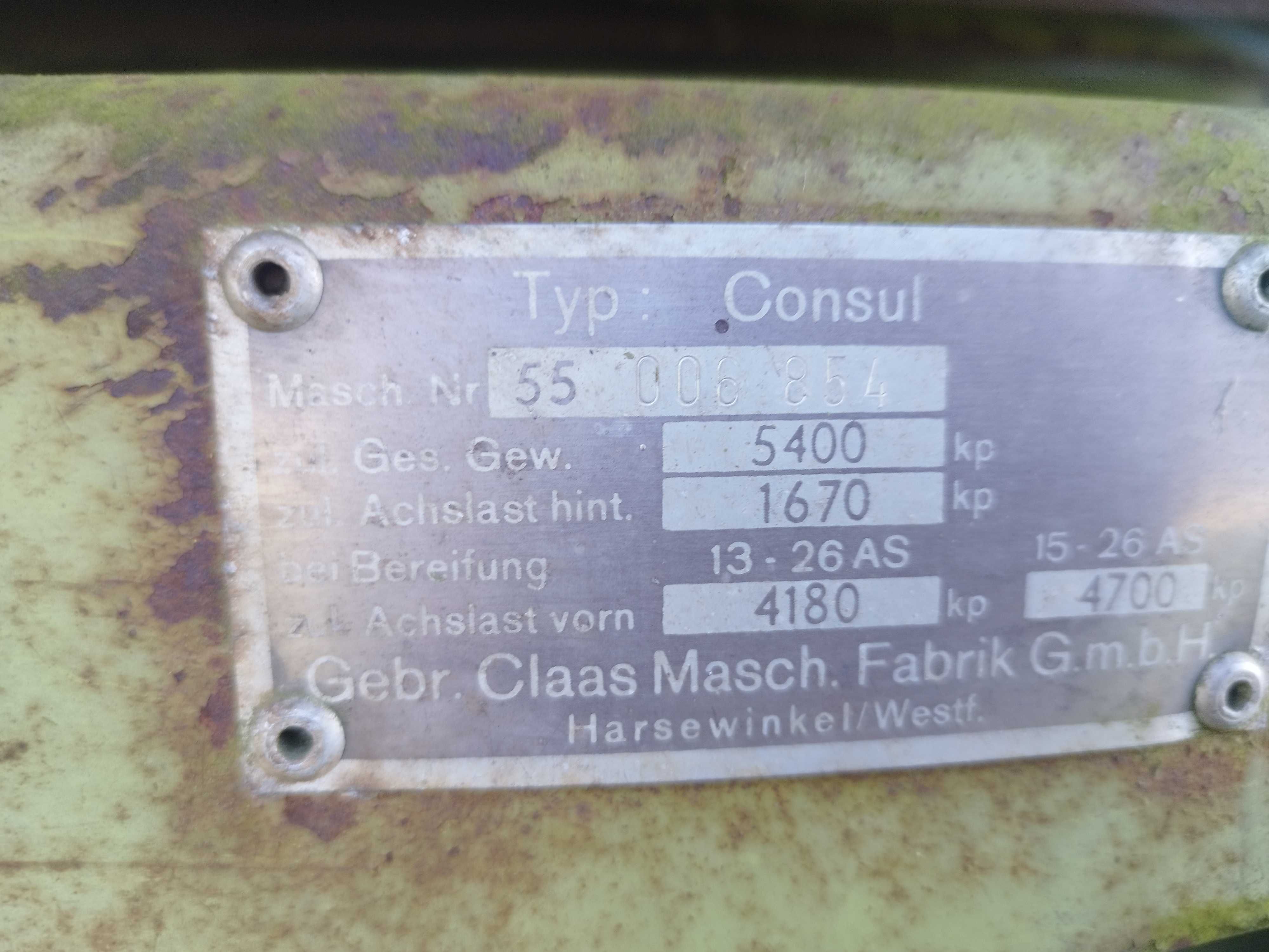 Kombajn Claas Consul