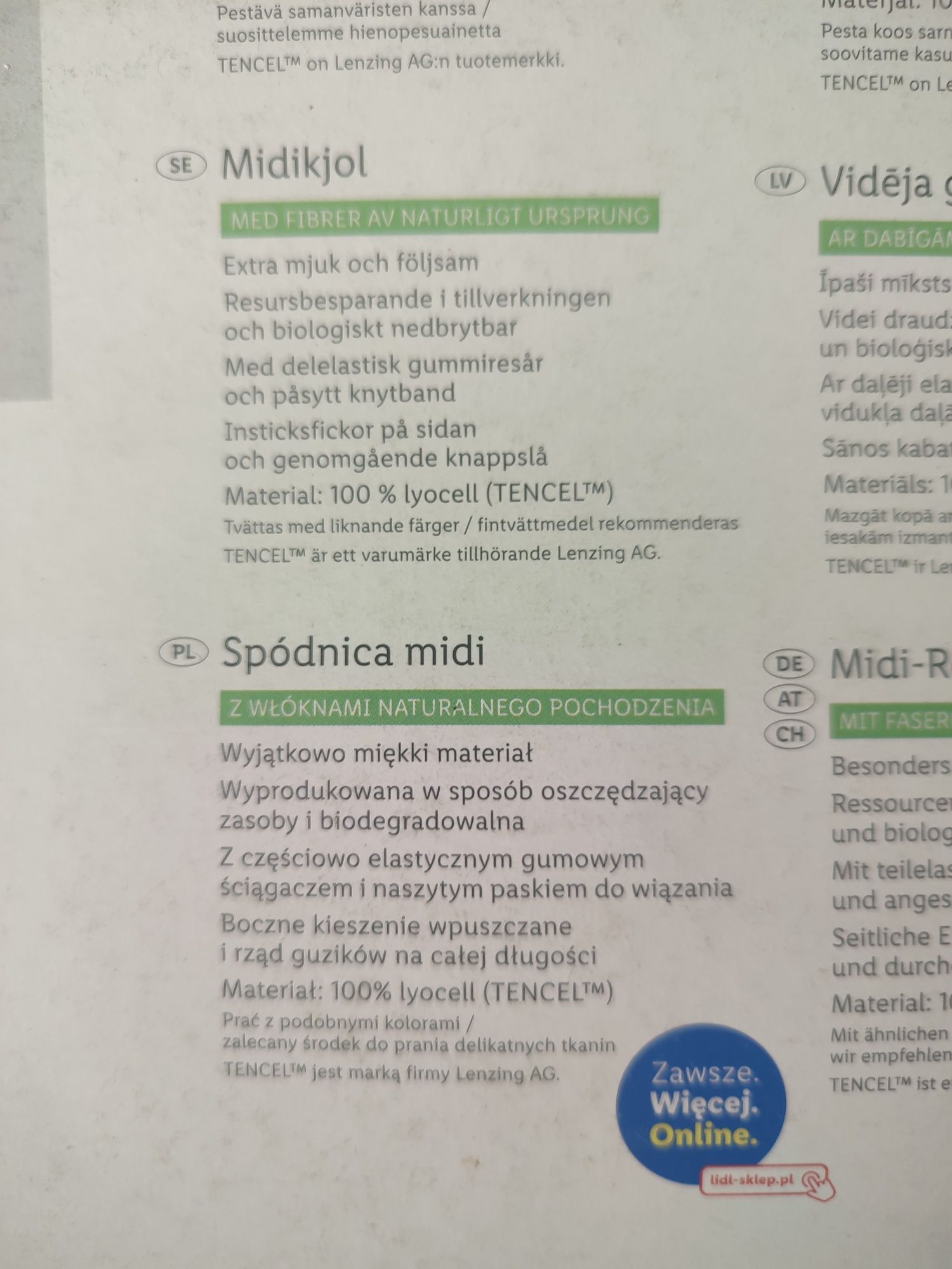 Spódnica damska MIDI rozm 40,(mała 40)