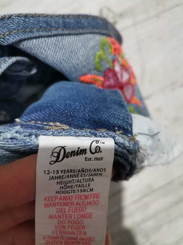 Jeansowe ogrodniczki na 158 cm Denim Co