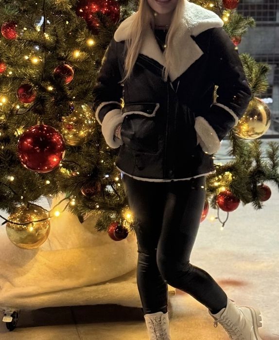 Продам натуральную дубленку с овчины кожа