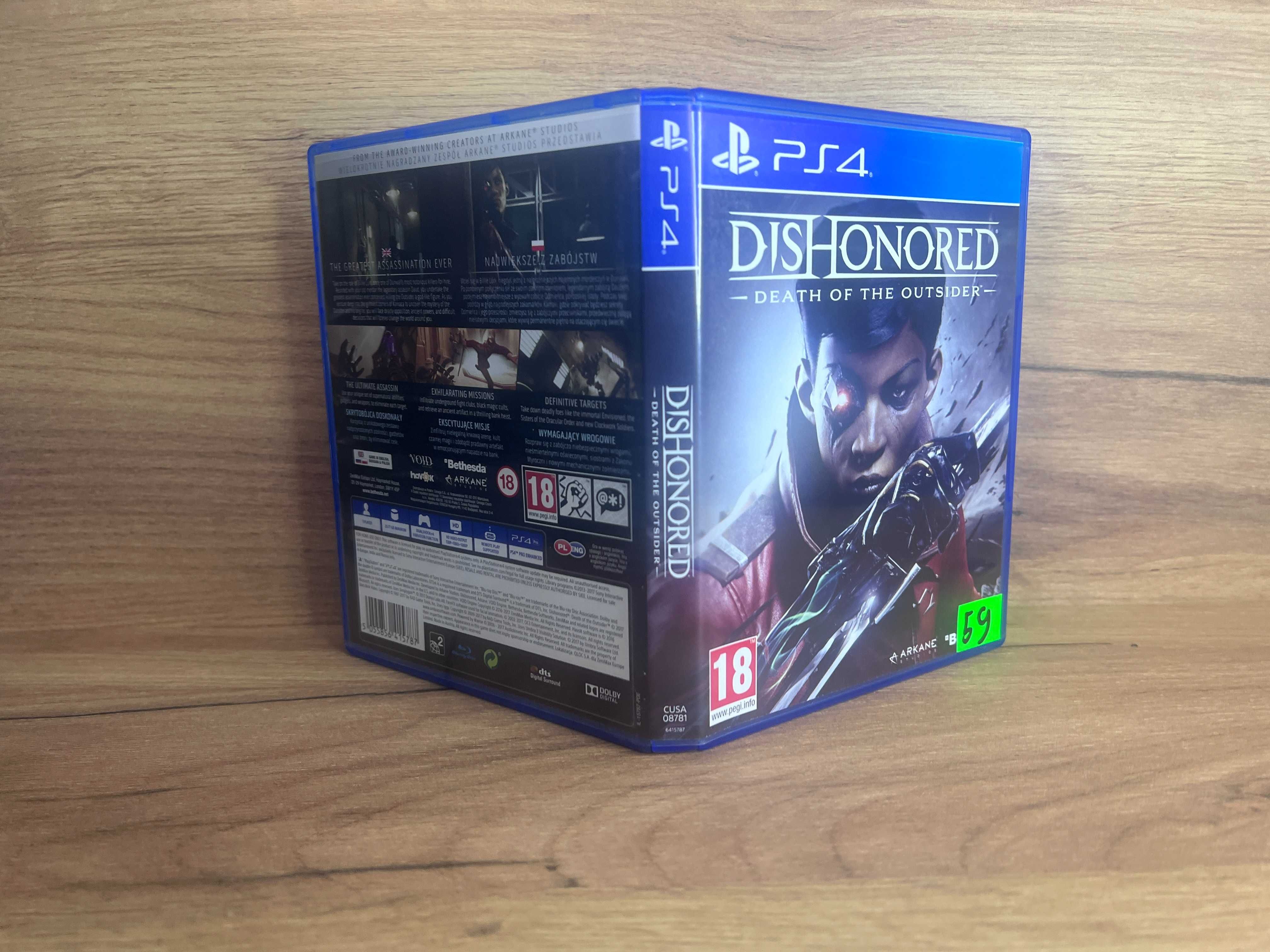 Dishonored Death of The Outsiders PS4