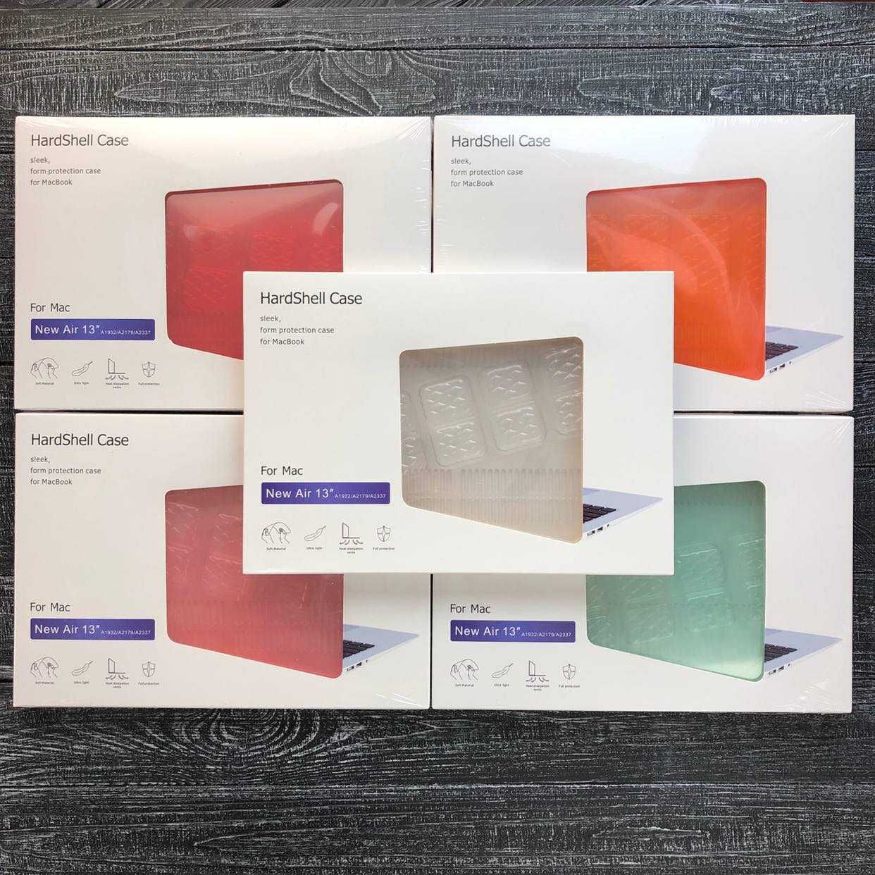 Пластиковая накладка чехол для Макбук air (Macbook) Pro цвета