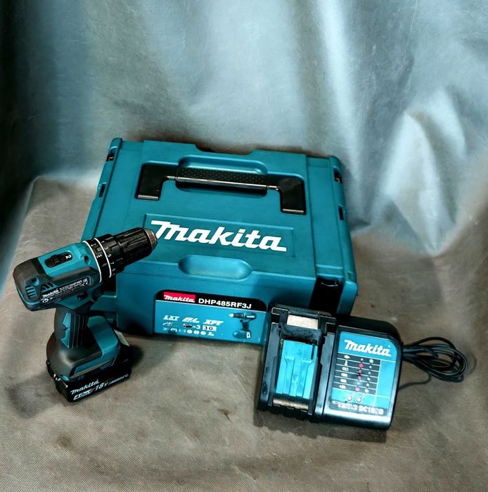 Wkrętarka MAKITA DHP485RF3J Wkrętarka udarowa 18V Aku 4ah Kufer Igła !