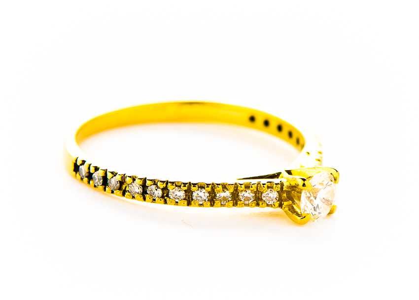 Złoty Pierścionek - 14K - 1,46g - Diamenty - SAVICKI - KRAKÓW