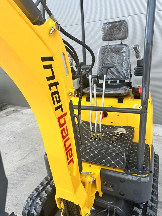 NOWA minikoparka Interbauer IB10JU 1100kg RAMIĘ SKRĘTNE JOYSTICKi