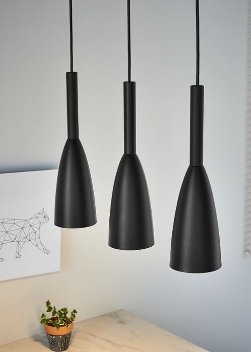 Lampa wisząca Solin czarna E27 Light Prestige