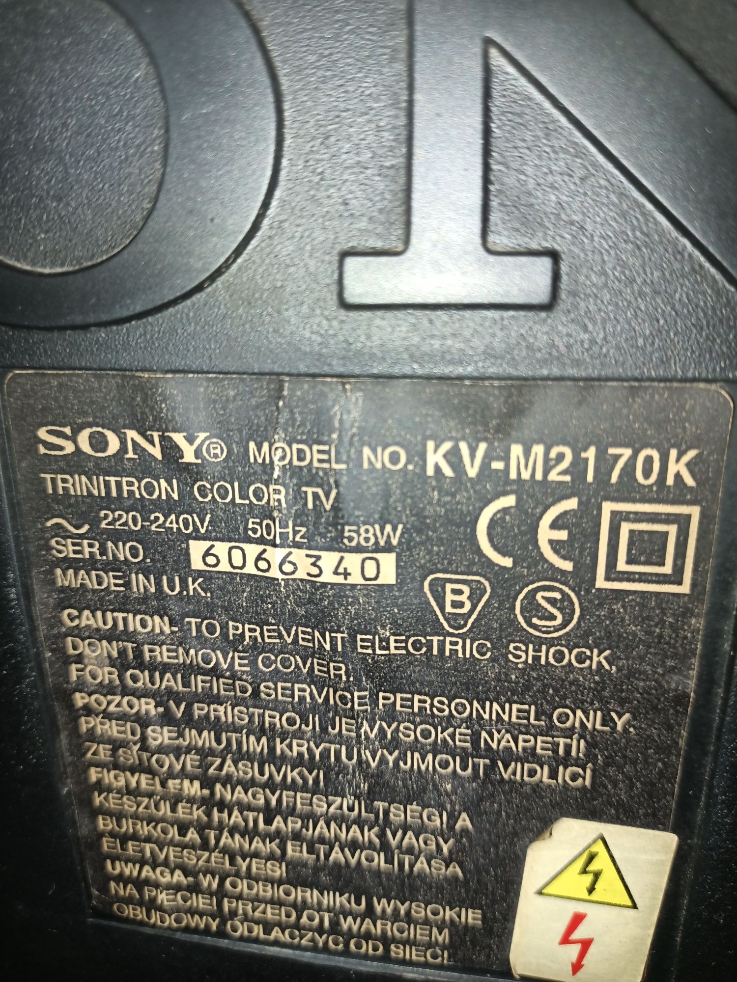 Телевізор Sony KV-M2170K