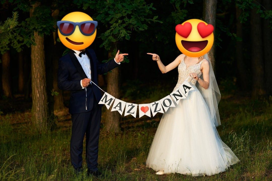 Baner ślubny Mąż i Żona
