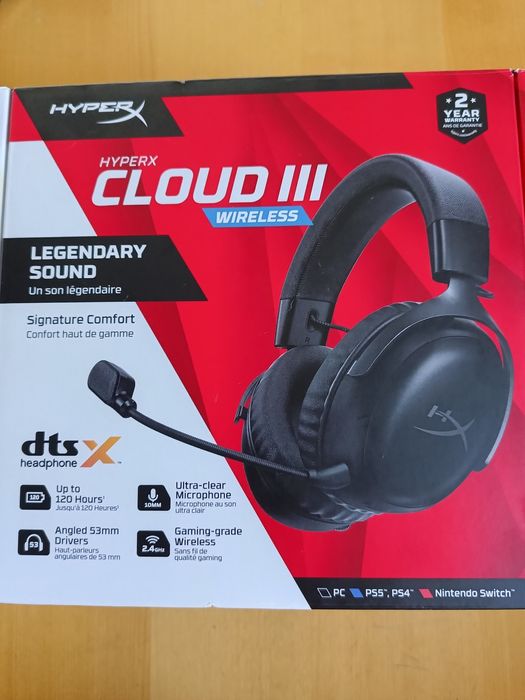 Okazja! Nowe z paragonem hyperx cloud 3 wireless czarne!