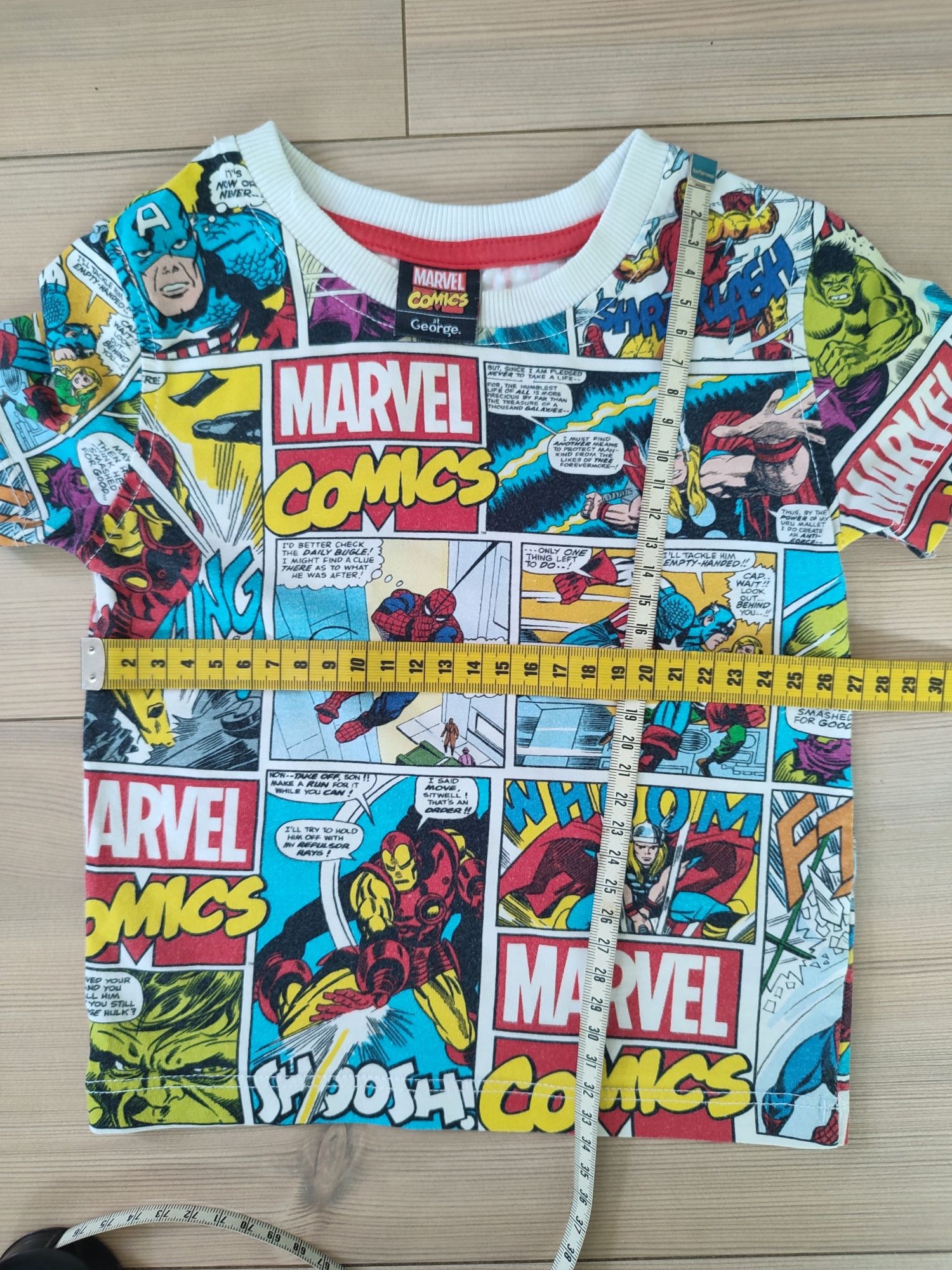 George Marvel Comics koszulka t-shirt 74/80 z komiksem kapitan Ameryka