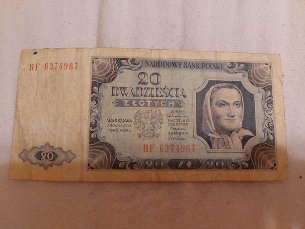 20 złoty 1948 roku ser. HF