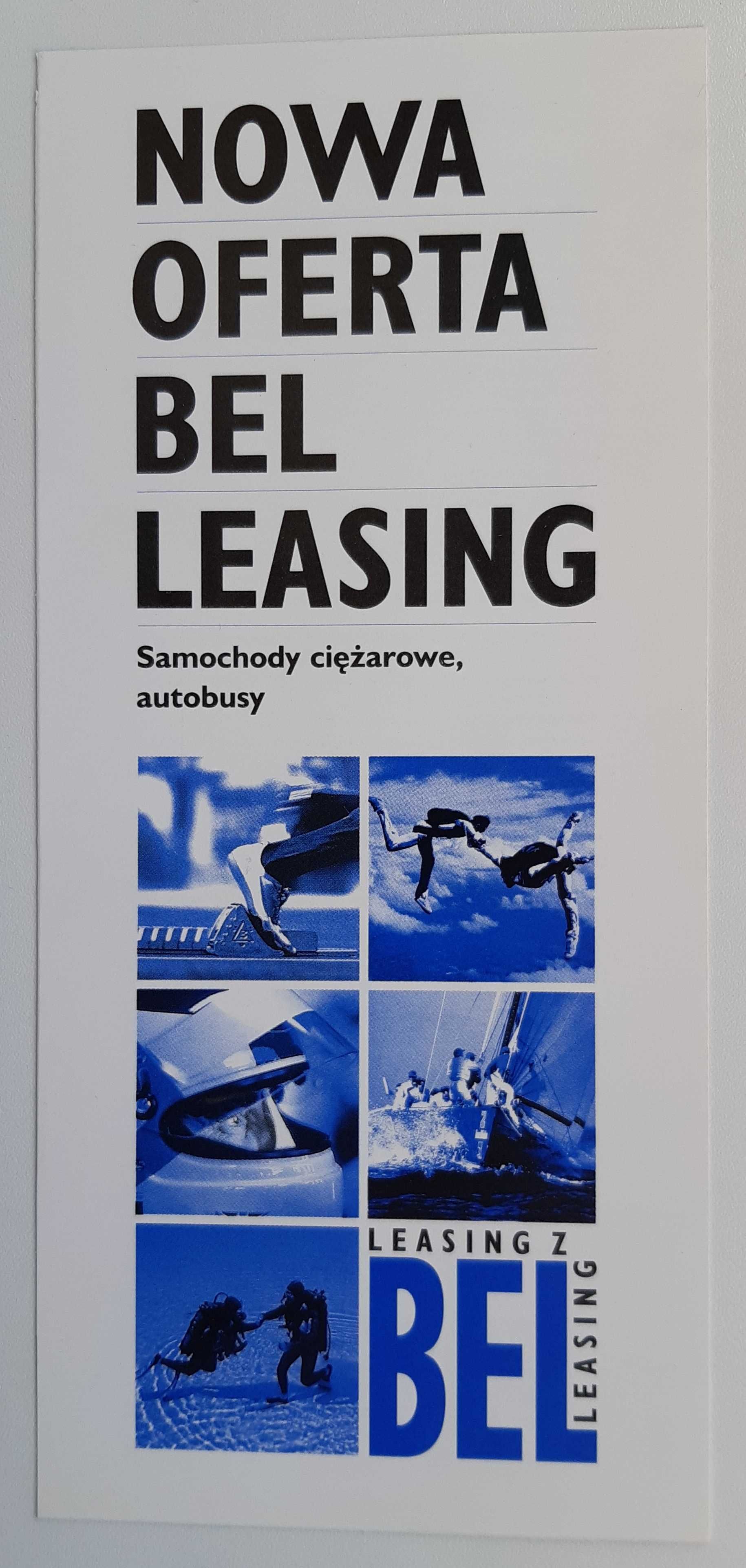 Nowa oferta Bel Leasing - ulotka reklamowa z roku 1996