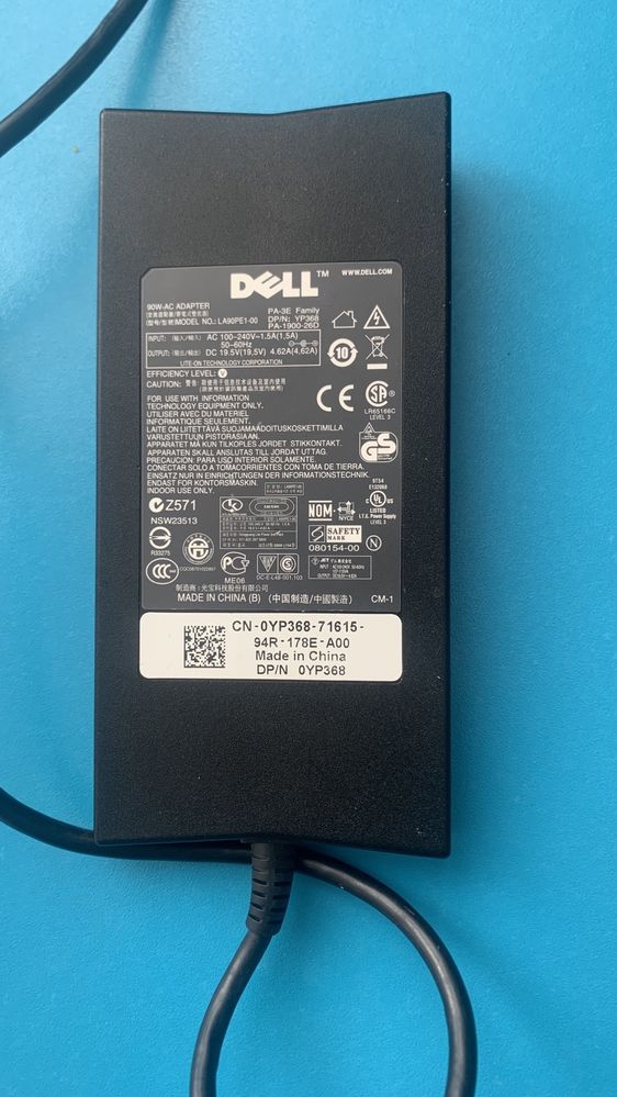 Dell 90W, LA90PE1-00, американська вілка.