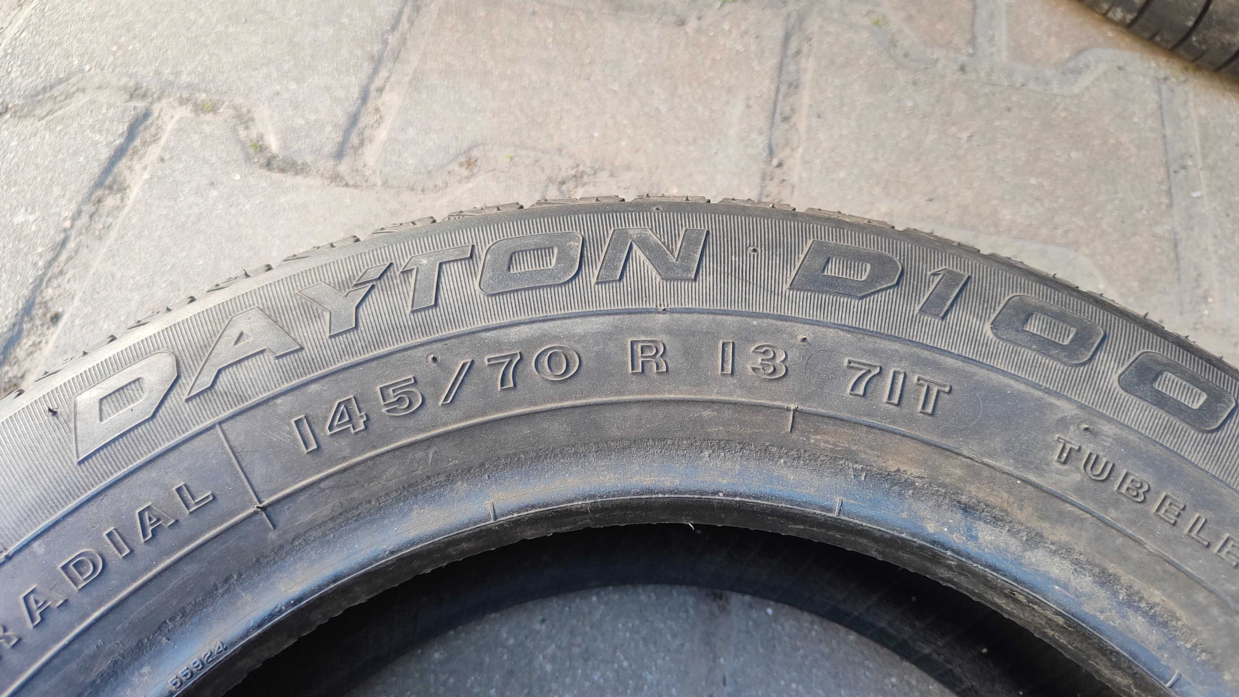 2x 145/70R13 Dayton D100 Lato Używane FV Siedlce