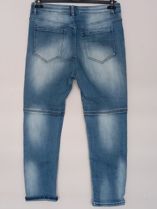 Dżinsy damskie Flowers z przetarciami Nowe bez metki