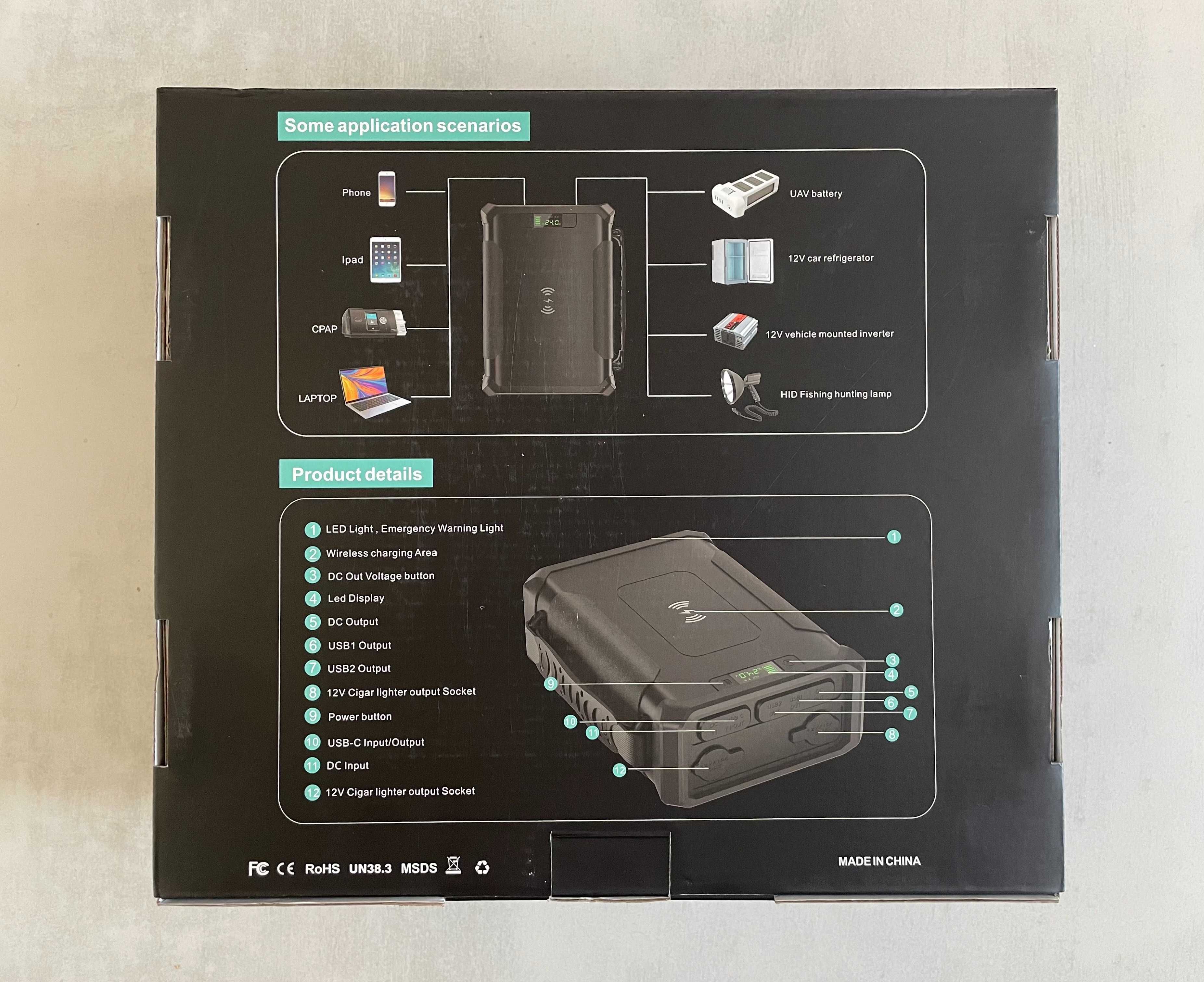 Повербанк PowerBank LiFePo4 96000mAh 307.2Wh