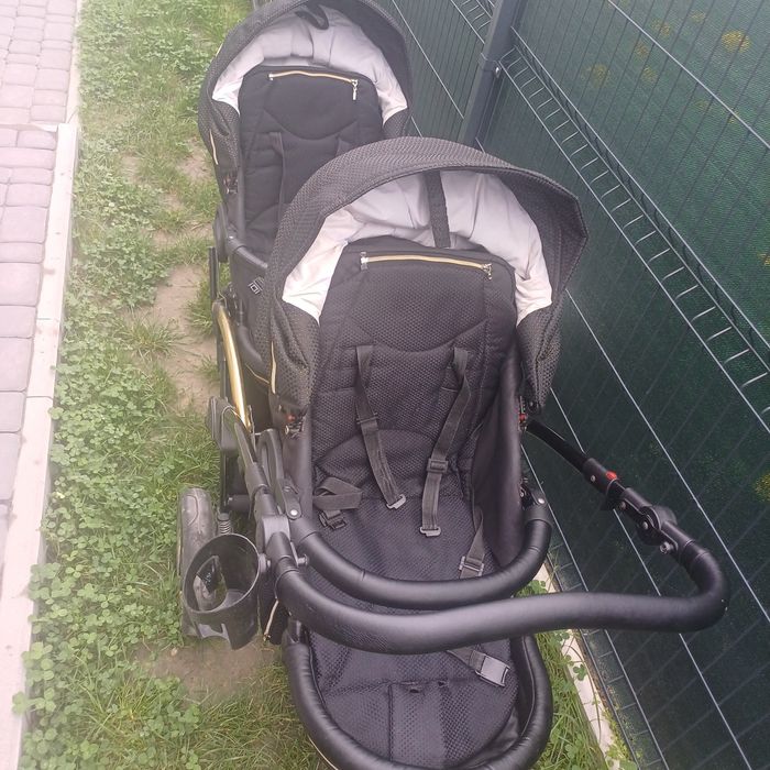 Bliźniaczy wózek junama diamond