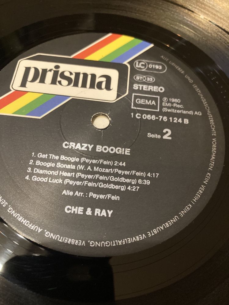 Винил: «Che & Ray - Crazy - Boogie”