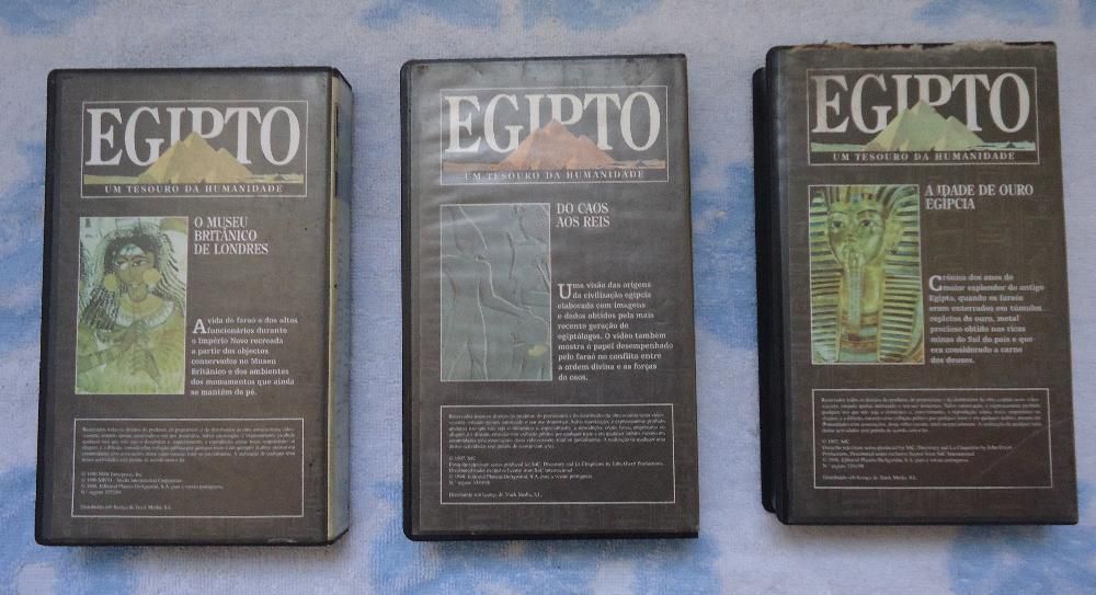 Cassetes VHS Egipto " Um Tesouro da Humanidade "