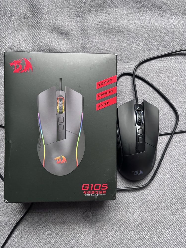 Myszka przewodowa REDRAGON Lonewolf G105 RGB USB