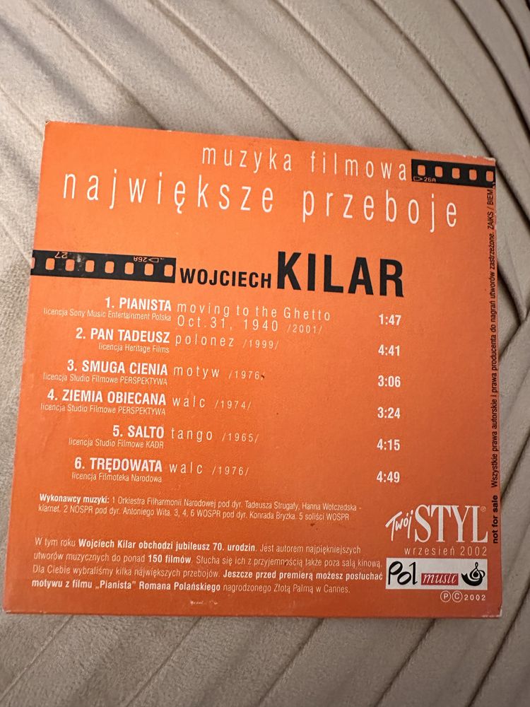 Wojciech Kilar - muzyka filmowa cd