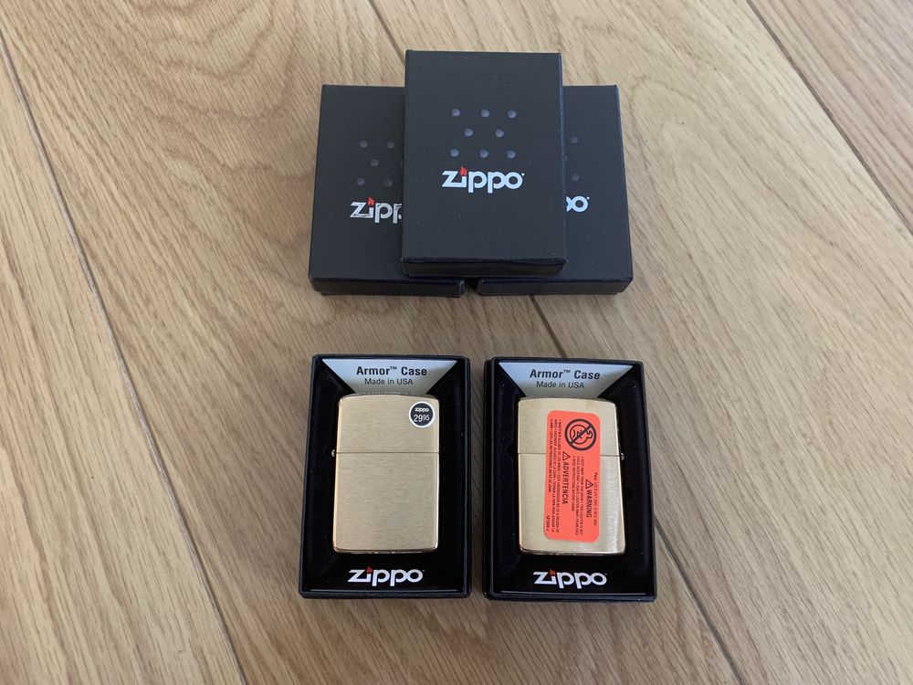 Новая оригинальная зажигалка Zippo 168 Armor Brushed Brass