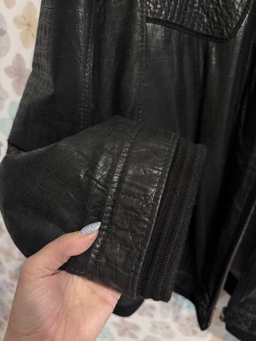 Чоловіча дублянка натуральна шкіра, дубленка, куртка зимова