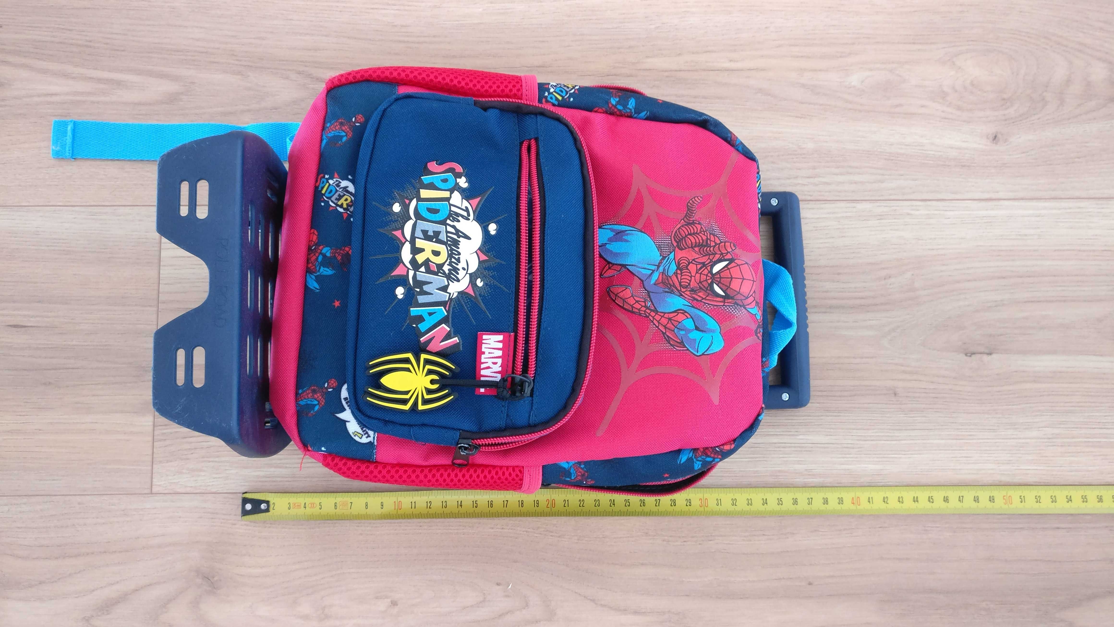 Mochila pré-escolar com trolley Spiderman