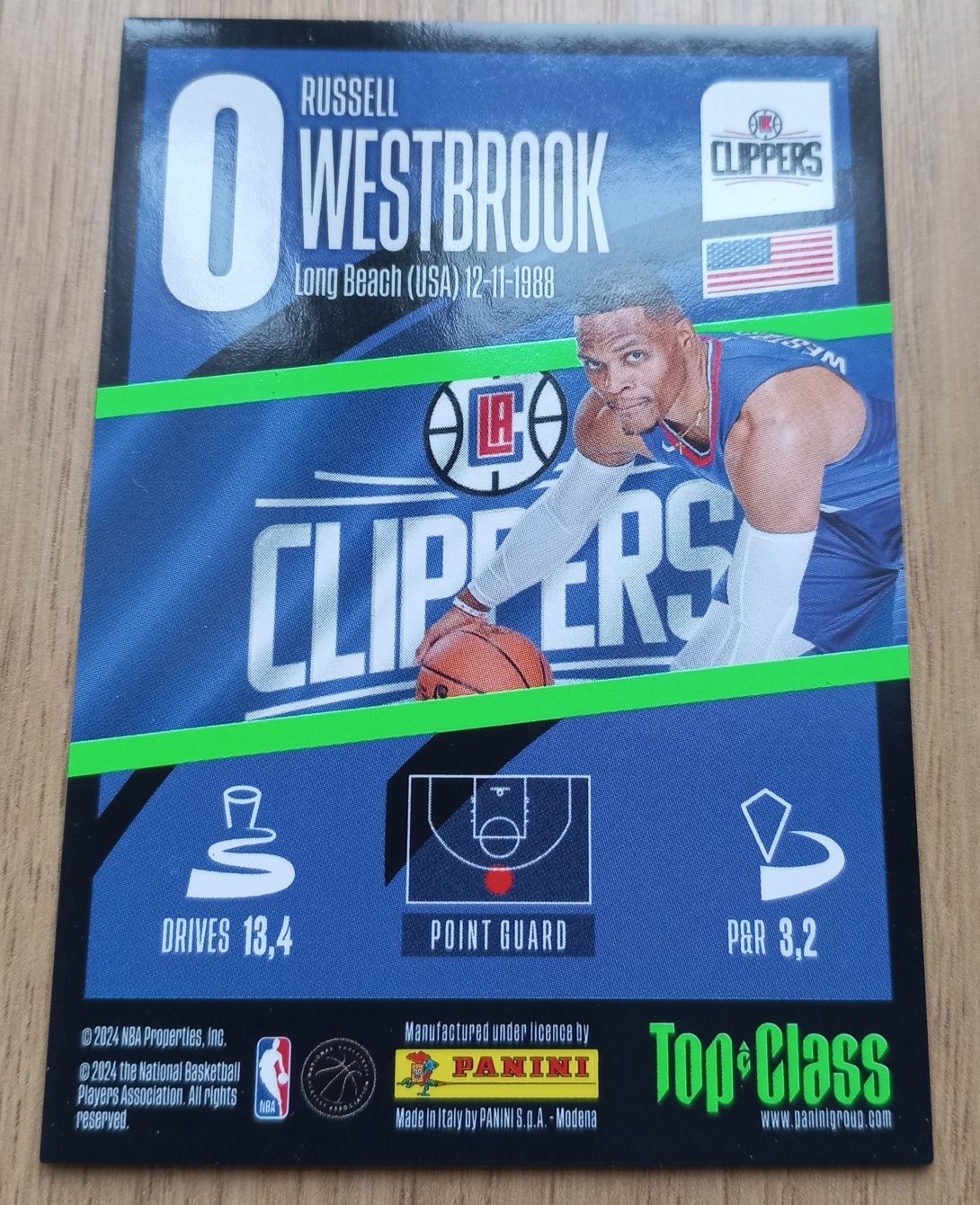 Russell Westbrook #0 Los Angeles Clippers Top & Class