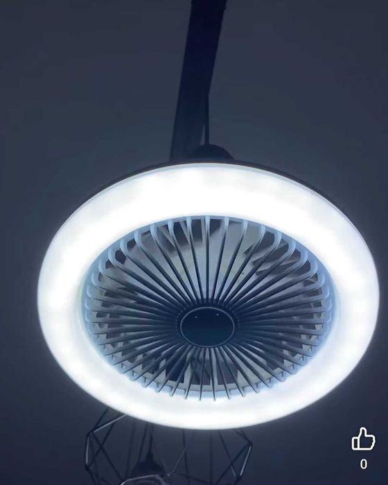 nowoczesny wentylator sufitowy LED z pilotem