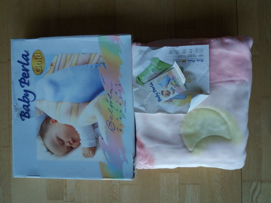 Cobertor para bebé cor rosa