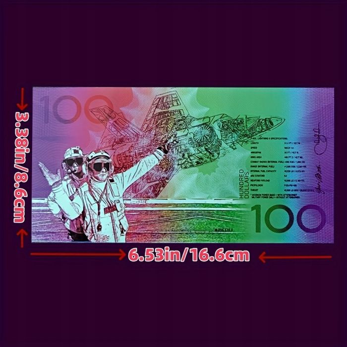 Zestaw 4 Banknotów Kolekcjonerskich Fighter Jets UNC