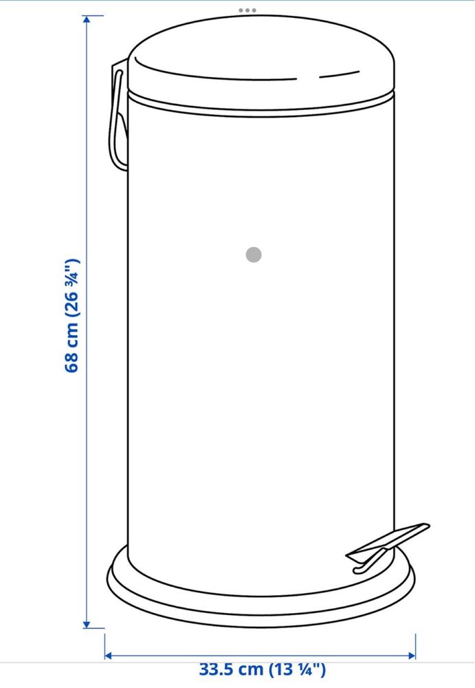 Caixote do lixo com pedal IKEA - MJOSA