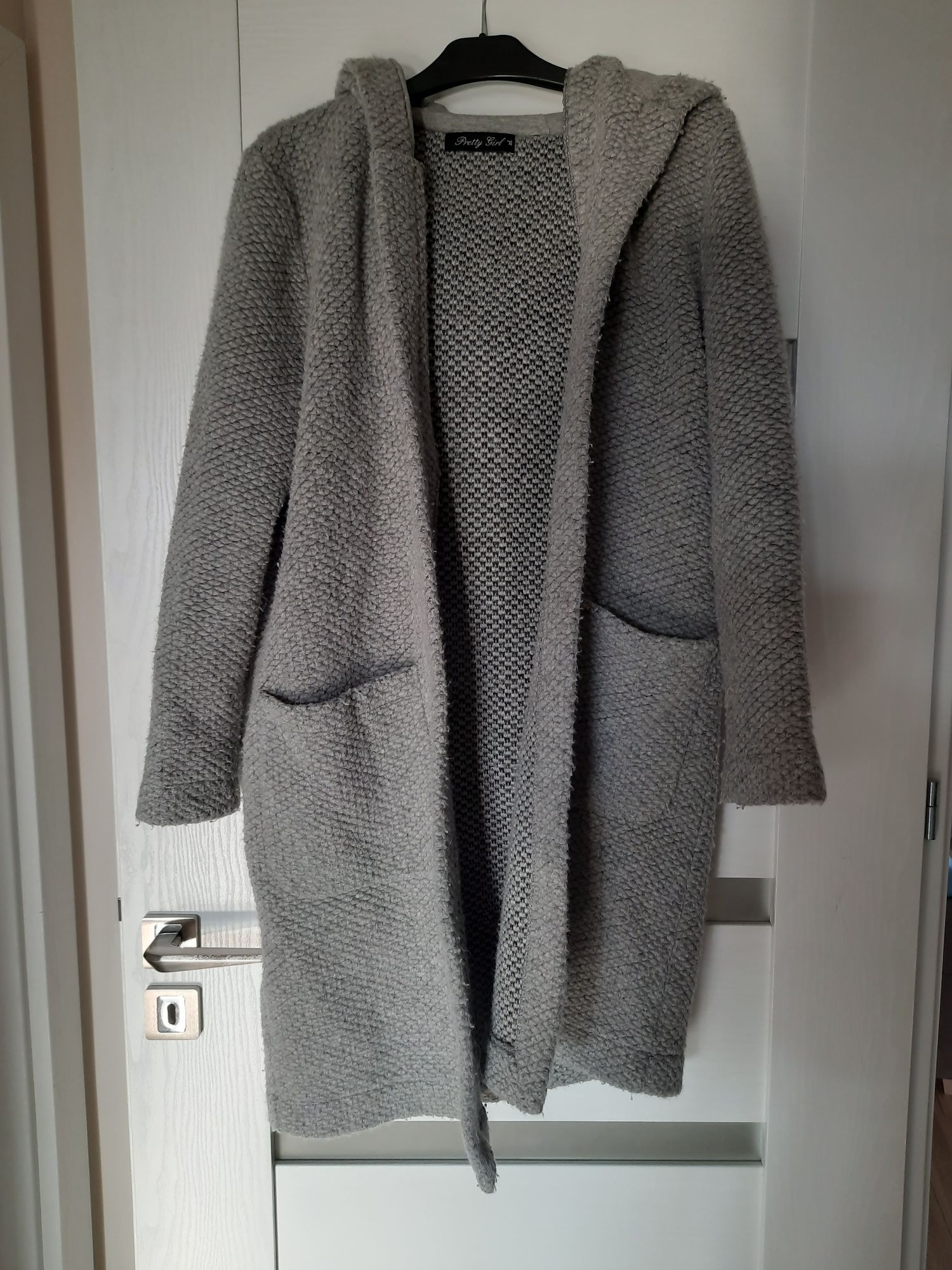 sweter kardigan narzutka wełna ciepły preety girl r.xl  42