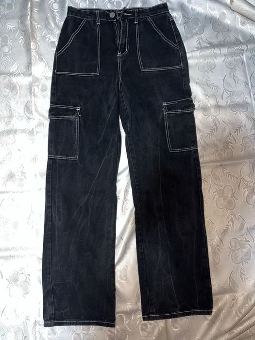 Широкие джинсы boohoo (true religion type), M