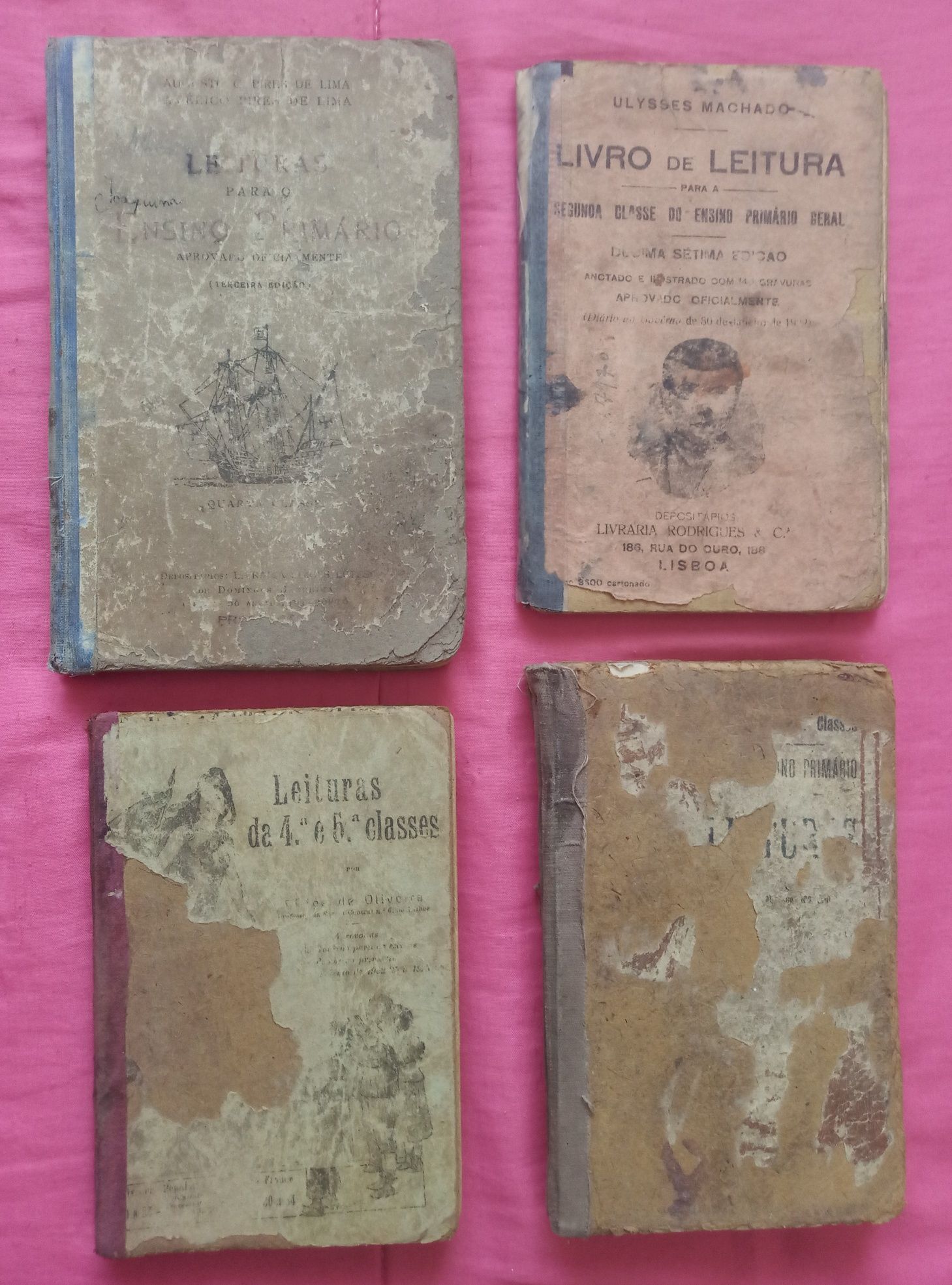 Lote de Livros ANTIGOS, Escolares e outros, Edições raras.