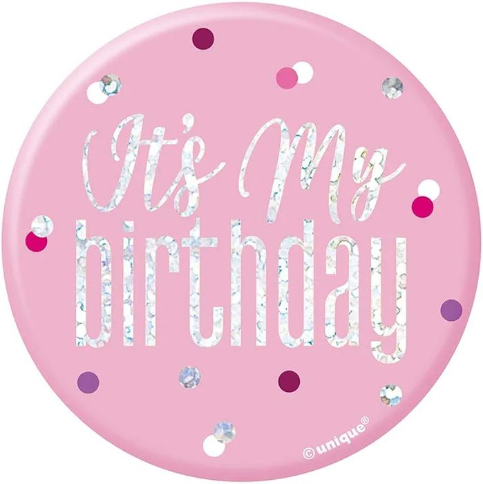 Pin aniversariante festa de aniversário - NOVO - ENVIO GRÁTIS