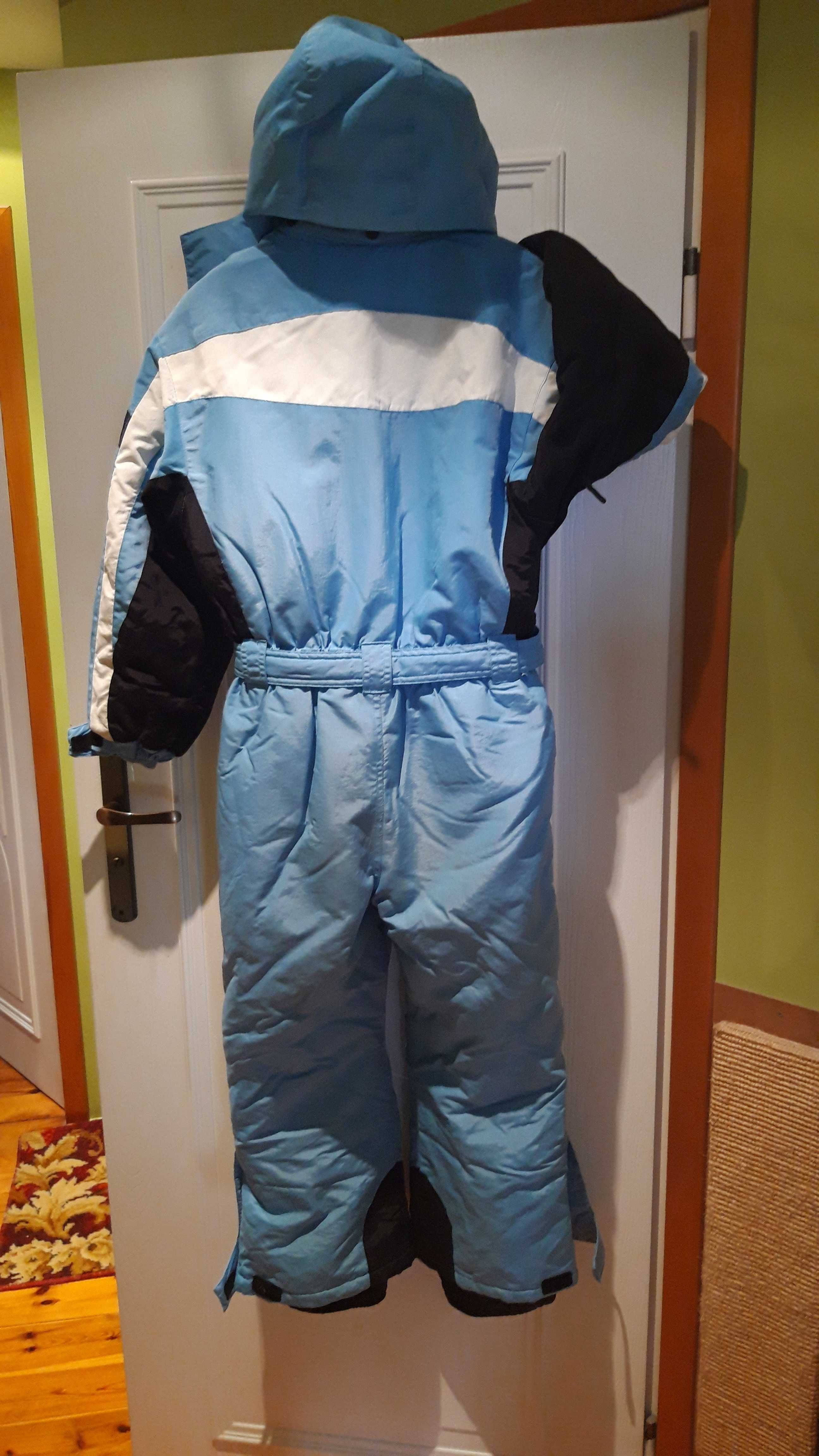 Kombinezon zimowy niemiecki na narty i sanki, na 140 cm, unisex.