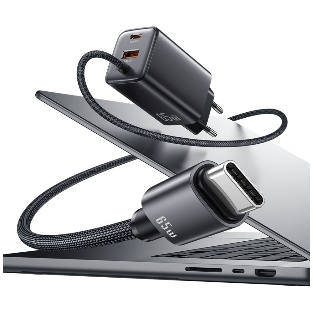 Ładowarka sieciowa USAMS JC Series CC266 65W GaN Fast Charger 2xUSB-C