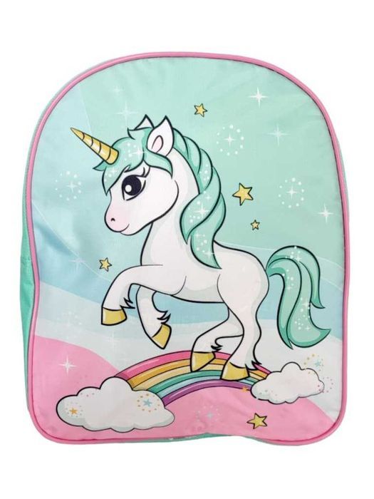 Zestaw plecak przedszkolny worek i piórnik Unicorn Jednorożec