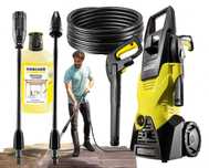Myjka Ciśnieniowa KARCHER 1600W Lanca Pistolet Mocna Zestaw + Płyn 1L