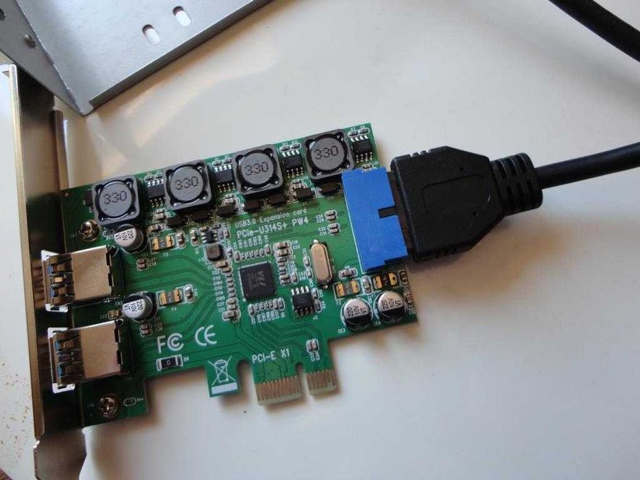 Placa Controladora USB 3.0 PCI-Express e painel frontal 5,25