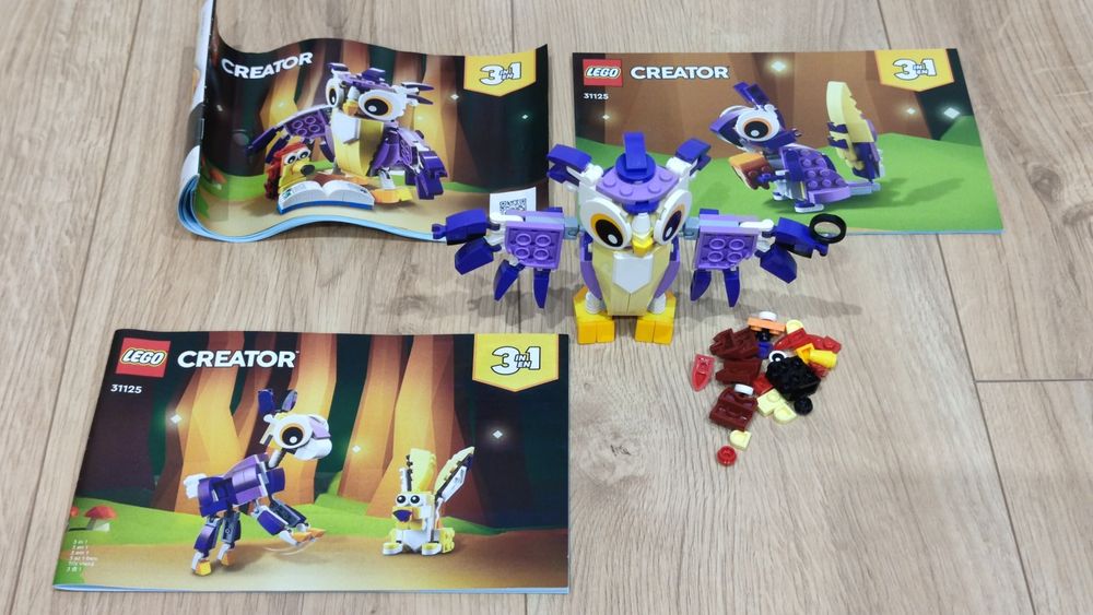 LEGO Creator 3w1 31125 Fantastyczne zwierzęta leśne TYLKO SOWA