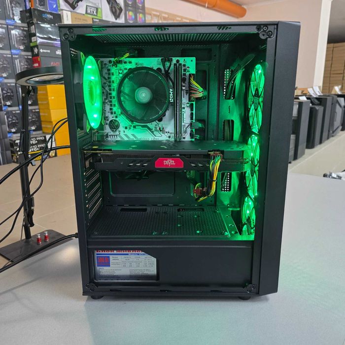 Компютер Новий Ryzen 5 3600, 16GB DDR4, RX 570 4GB, SSD 256GB, HDD 500