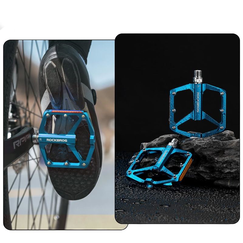 Pedały Rowerowe Platformowe Rockbros K371Bl